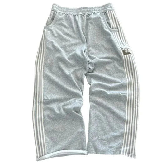 Shadowstripe Y2K Baggy Joggers – Harajuku Gothic Hip-Hop Streetwear Sweatpants for Men & Women