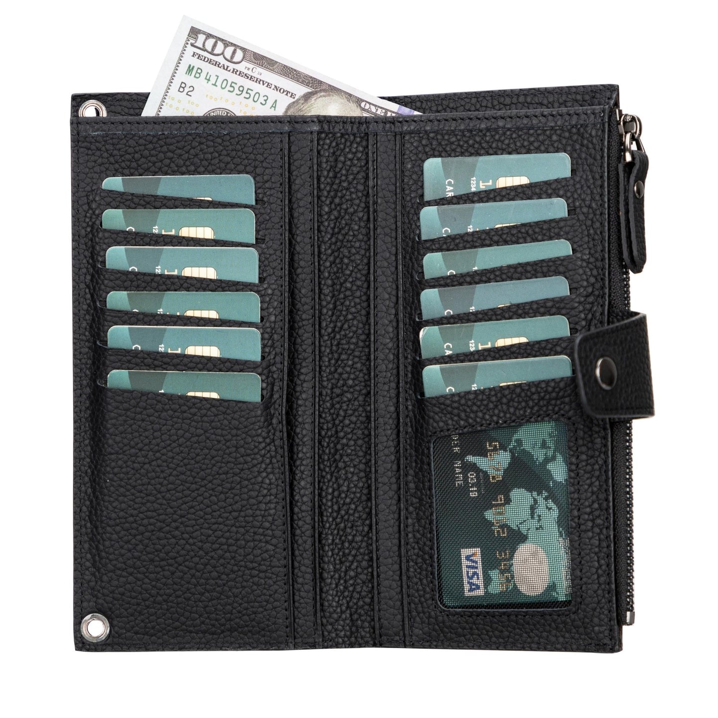 Kaycee Leather Women's Cell Phone Wallet with Strap