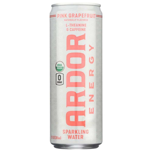 ARDOR ORGANIC INC: Pink Grapefruit Sparkling Water, 12 fo