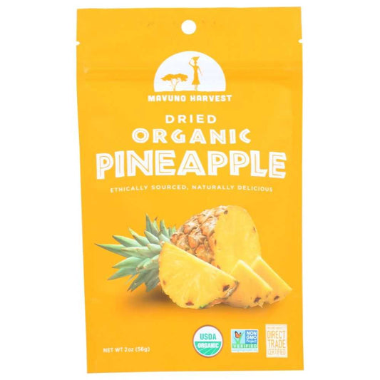 MAVUNO HARVEST: Dried Fruit Organic Pineapple, 2 oz