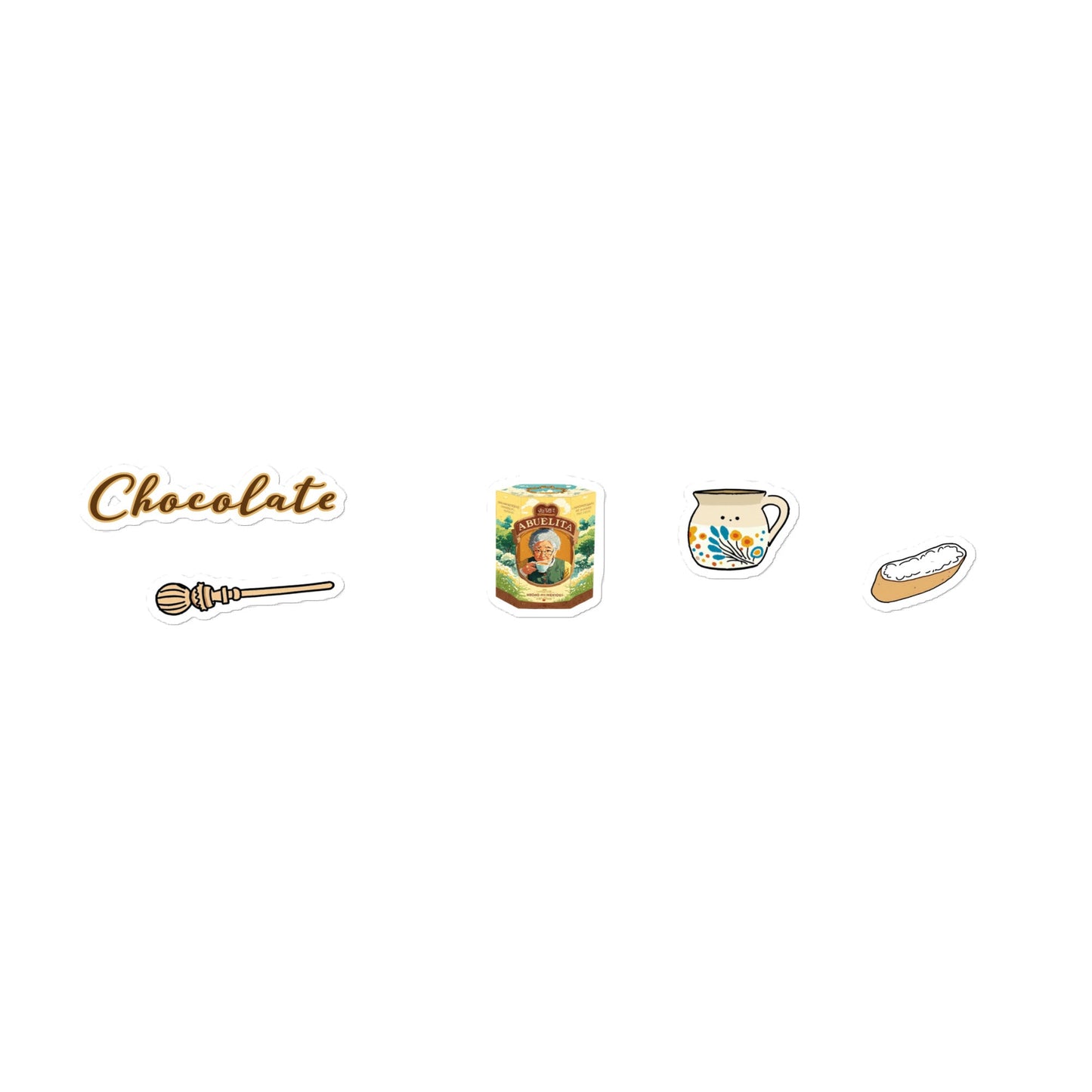 Chocolate Bubble-free stickers