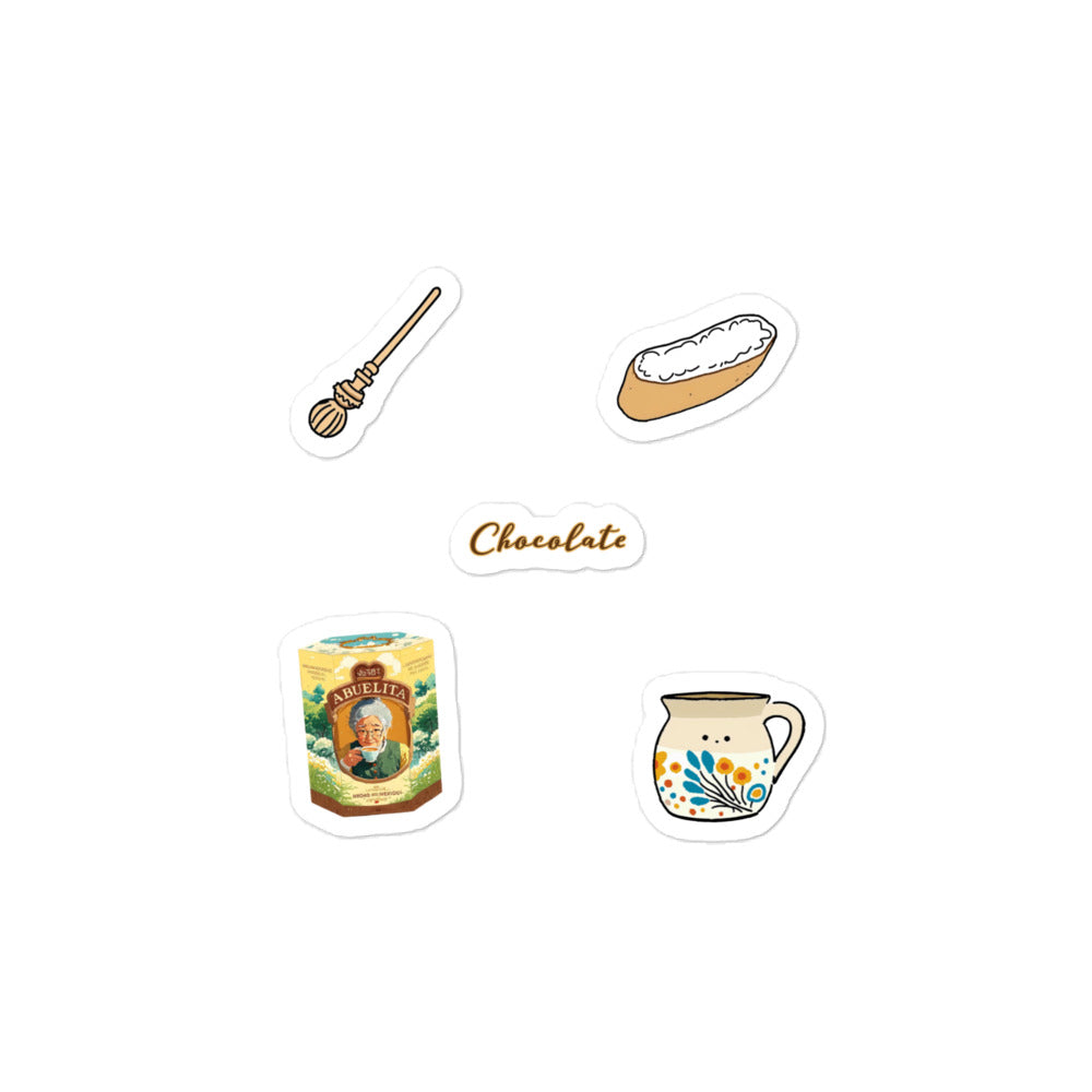 Chocolate Bubble-free stickers