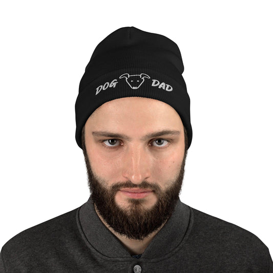DOG DAD Embroidered Beanie