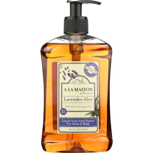 Lavender Aloe Liquid Hand Soap - Traditional French Milled Recipe 16oz