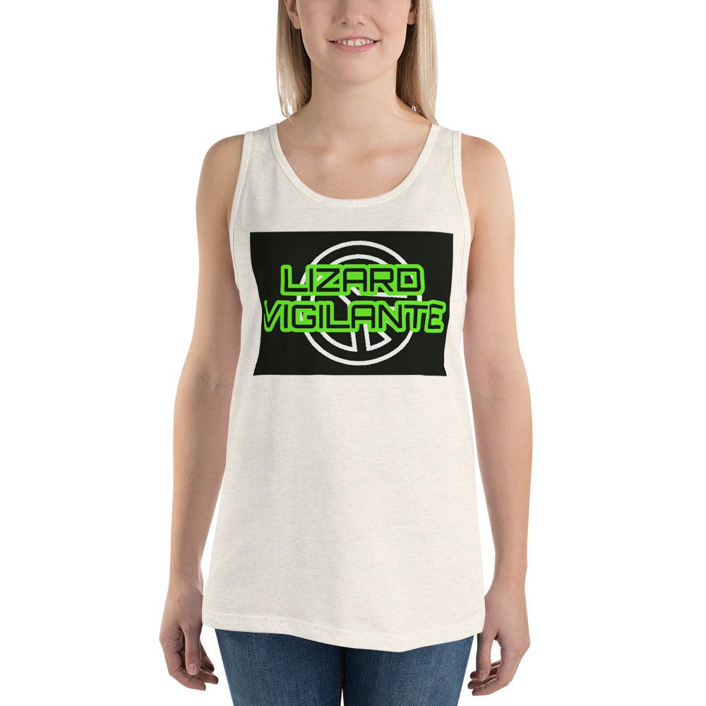 Lizard Vigilante Crooked Peace Unisex Tank Top
