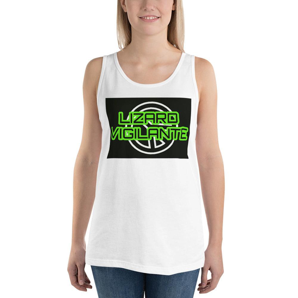 Lizard Vigilante Crooked Peace Unisex Tank Top
