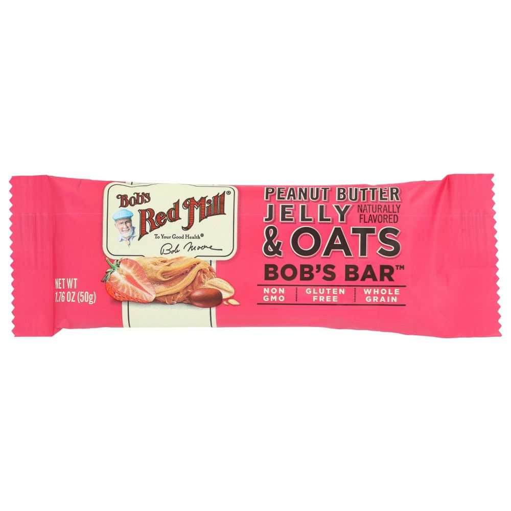 BOBS RED MILL: Peanut Butter Jelly & Oats Bobs Bar, 1.76oz |Delicious