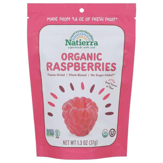 NATIERRA: Organic Freeze Dried Raspberries, 1.3 oz
