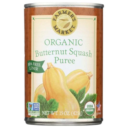 FARMERS MARKET FOODS: Organic Butternut Squash Puree, 15 oz
