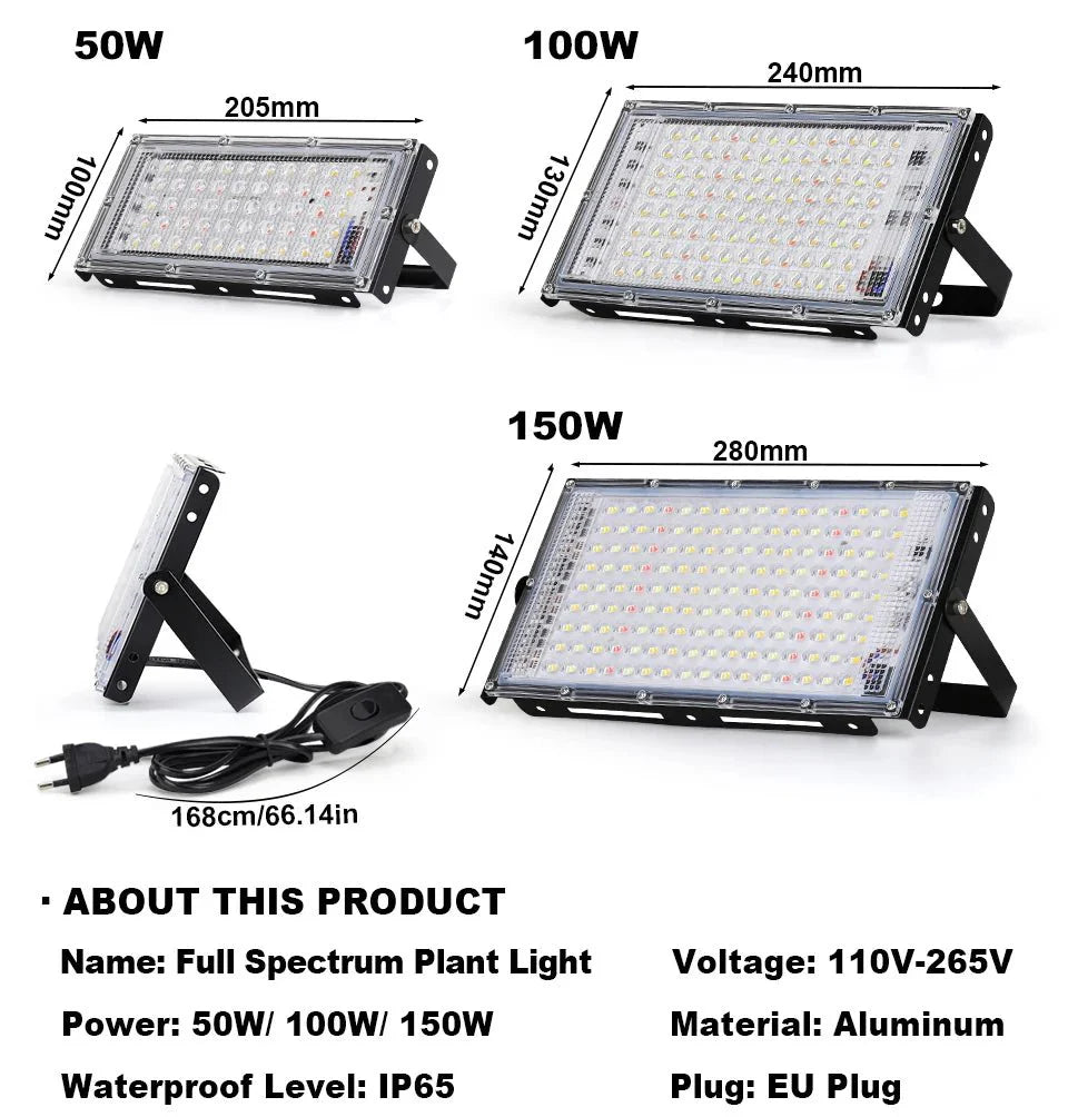 Photosynthesis Overlord: The 50W-150W LED Grow Light That Turns Plants Into Beasts