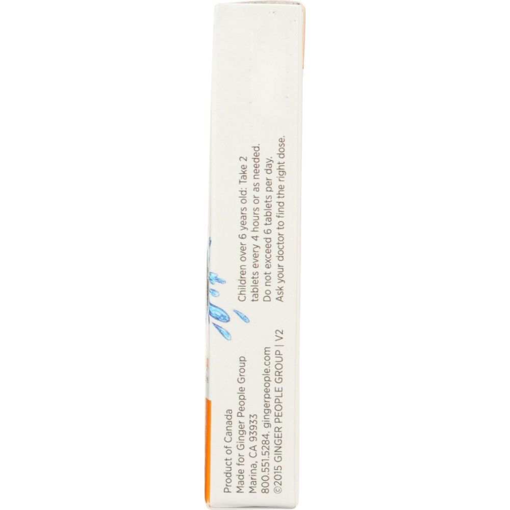 THE GINGER PEOPLE: Ginger Rescue Chewable Ginger Tablets Mighty Mango, 24 tb