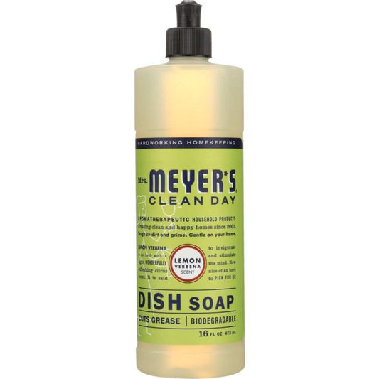 Mrs Meyers Clean Day: Lemon Verbena Dish Soap - Brighten Your Dishes 16 oz