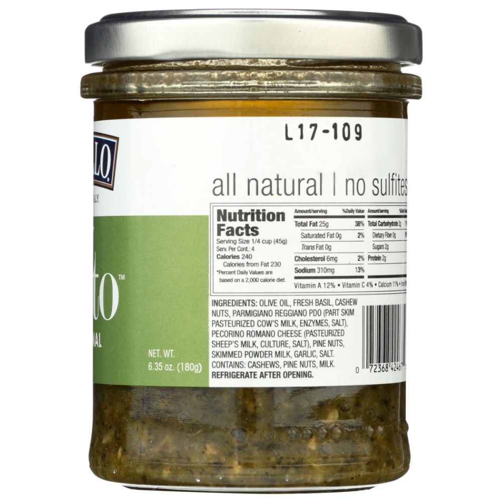 DELALLO: Pesto Jar, 6.35 oz