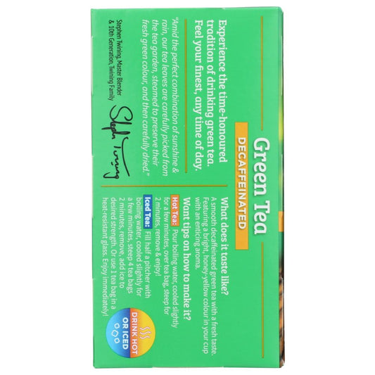 TWINING TEA: Green Decaf, 20 bg