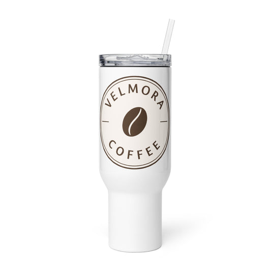 Travel mug with a handle