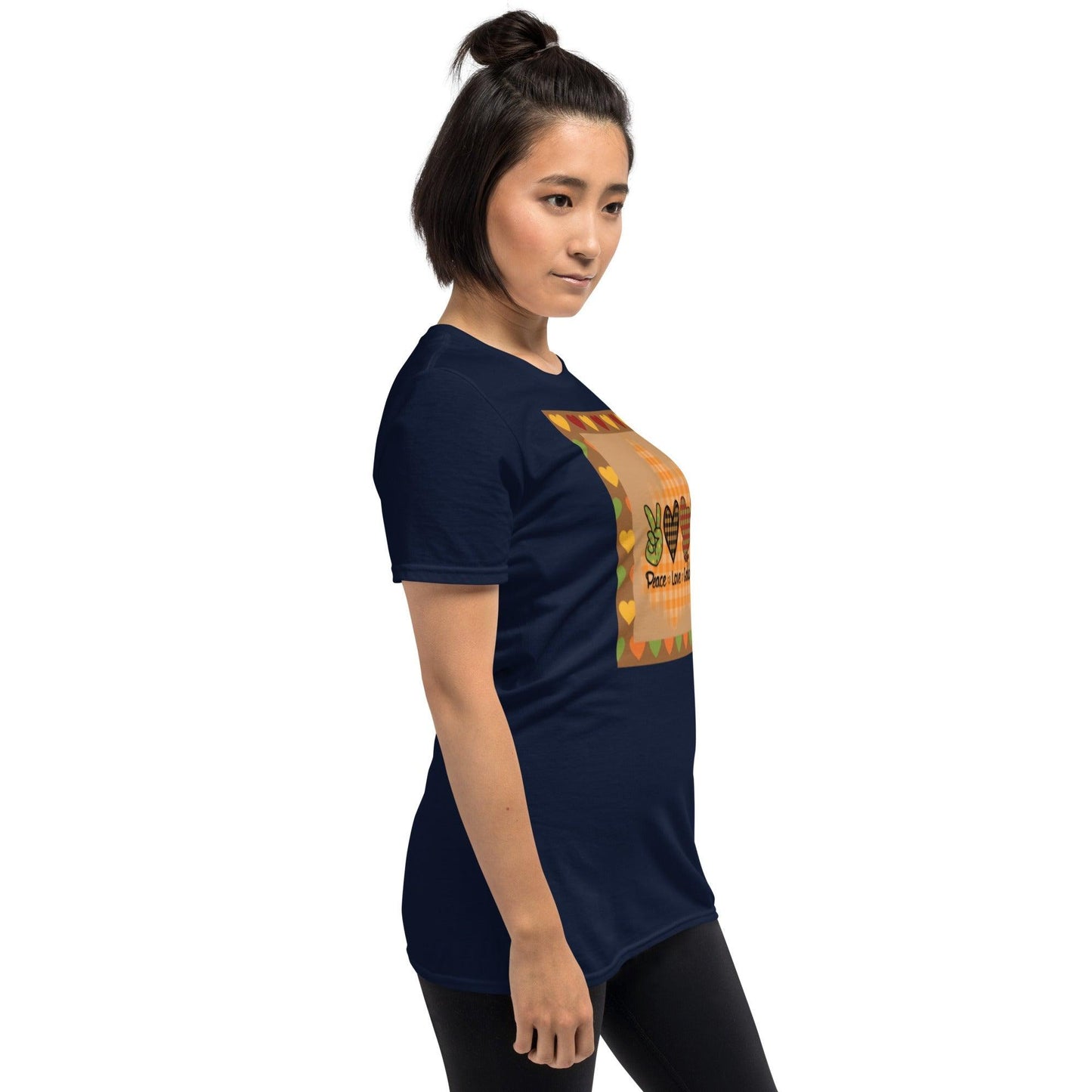 Thanksgiving Night Peace Love Gobble Short-Sleeve Unisex T-Shirt