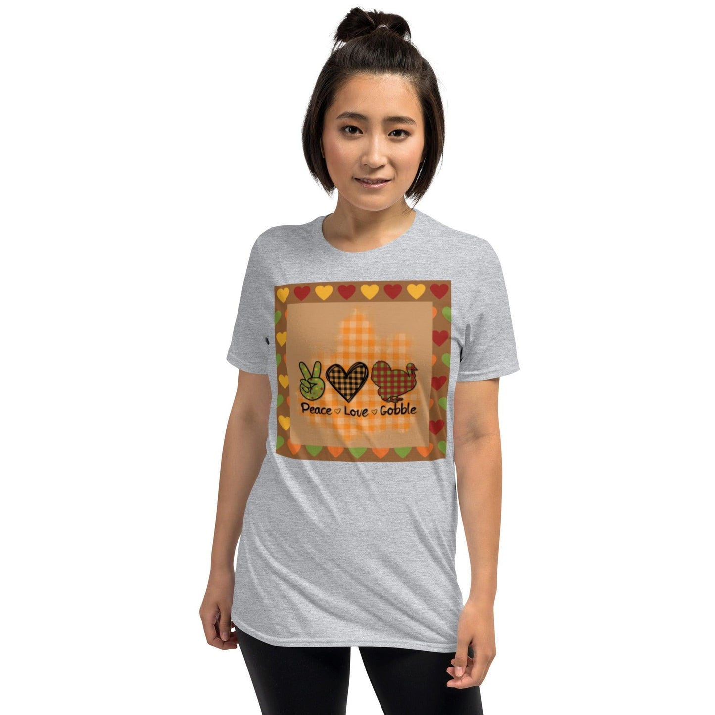 Thanksgiving Night Peace Love Gobble Short-Sleeve Unisex T-Shirt