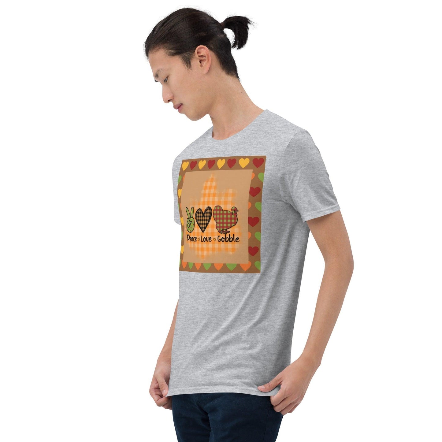Peace Love Gobble Short-Sleeve Unisex T-Shirt