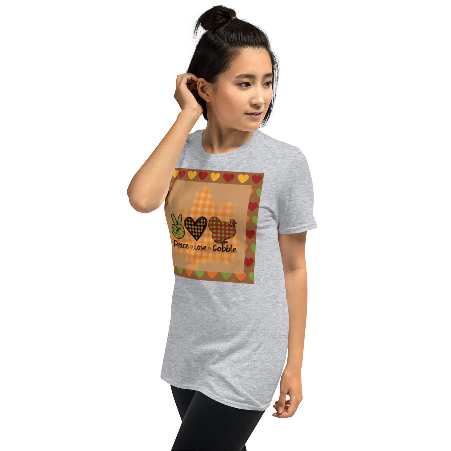Thanksgiving Night Peace Love Gobble Short-Sleeve Unisex T-Shirt