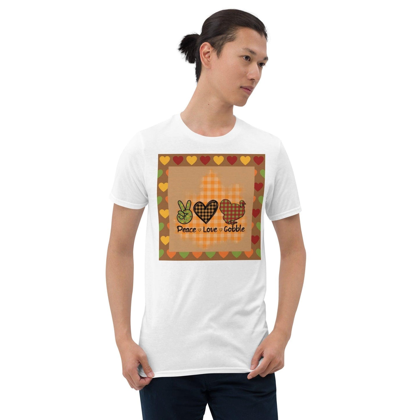 Peace Love Gobble Short-Sleeve Unisex T-Shirt