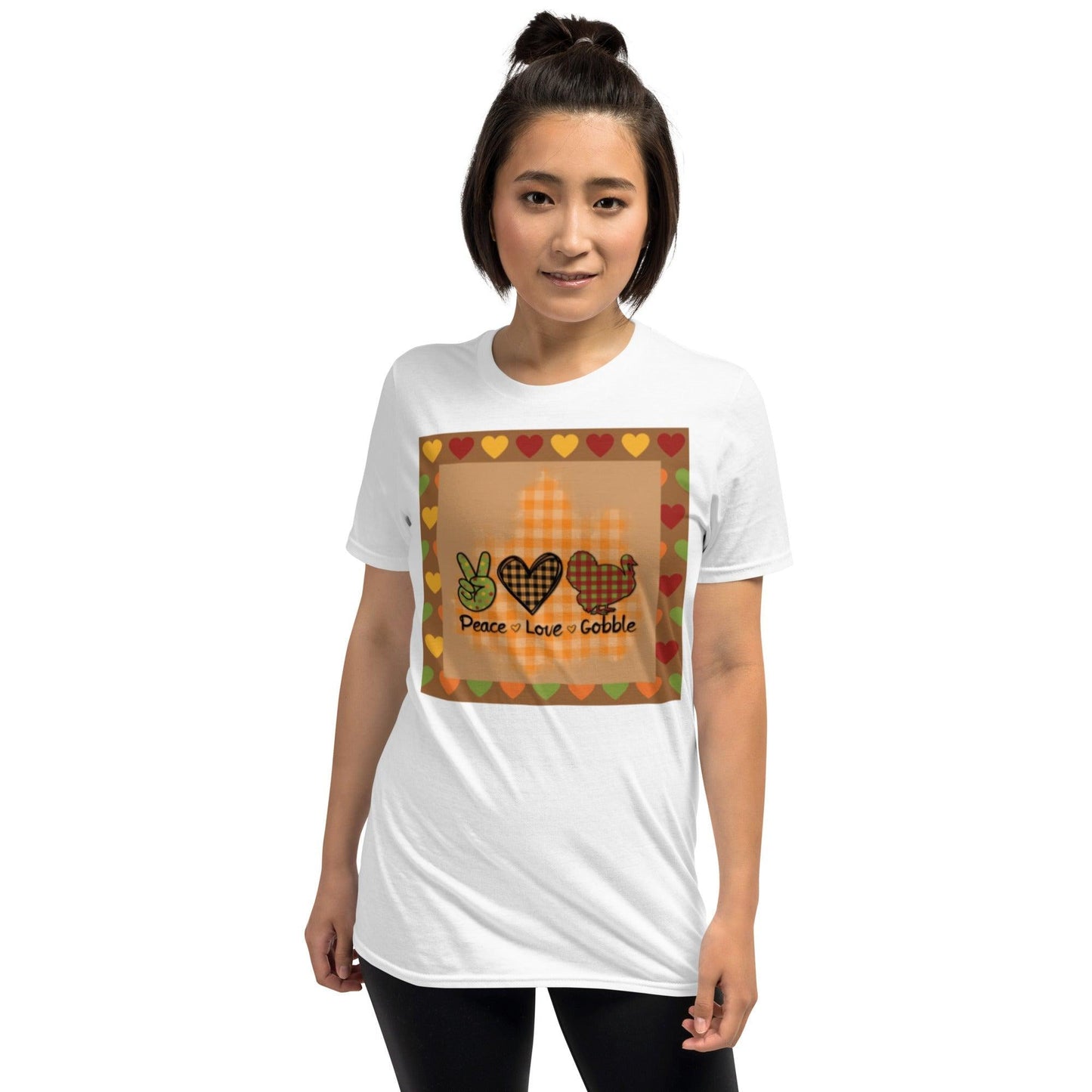 Thanksgiving Night Peace Love Gobble Short-Sleeve Unisex T-Shirt