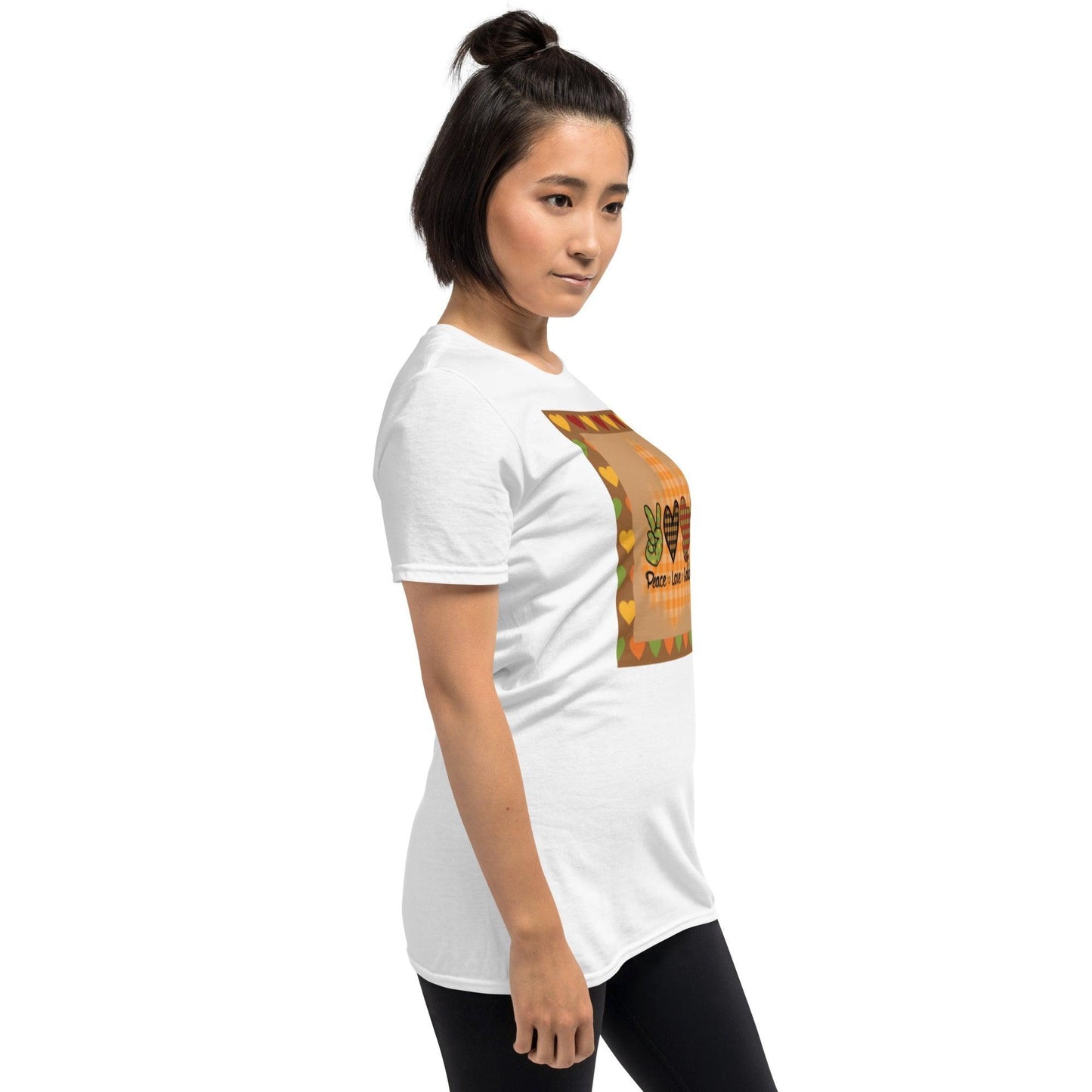 Thanksgiving Night Peace Love Gobble Short-Sleeve Unisex T-Shirt