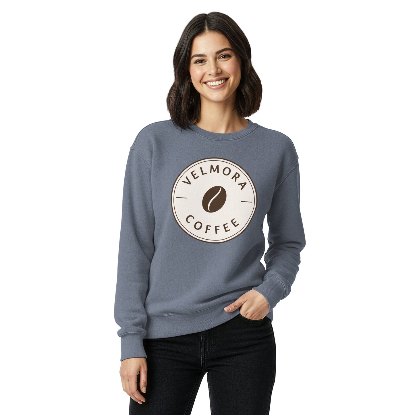 Unisex garment-dyed sweatshirt