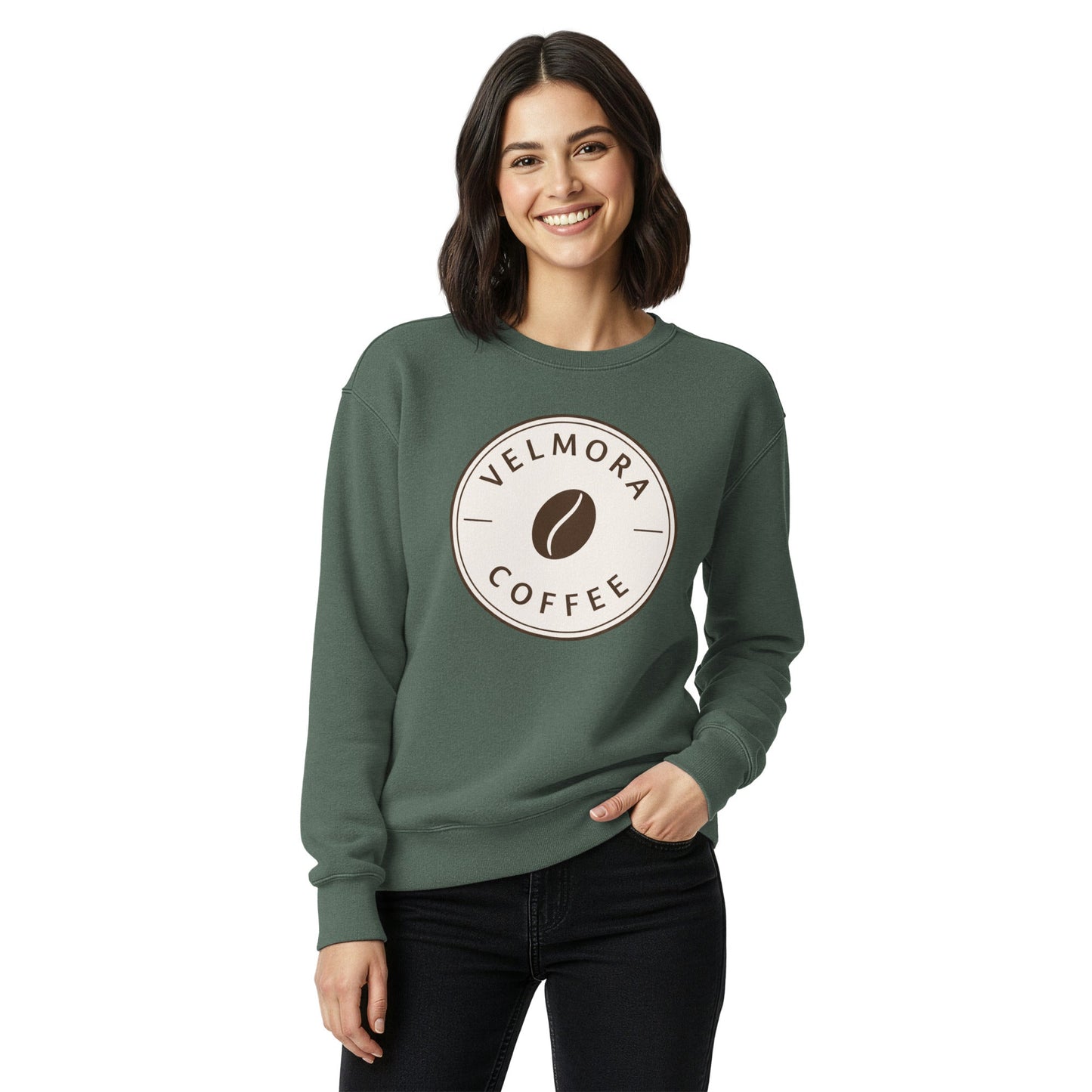 Unisex garment-dyed sweatshirt