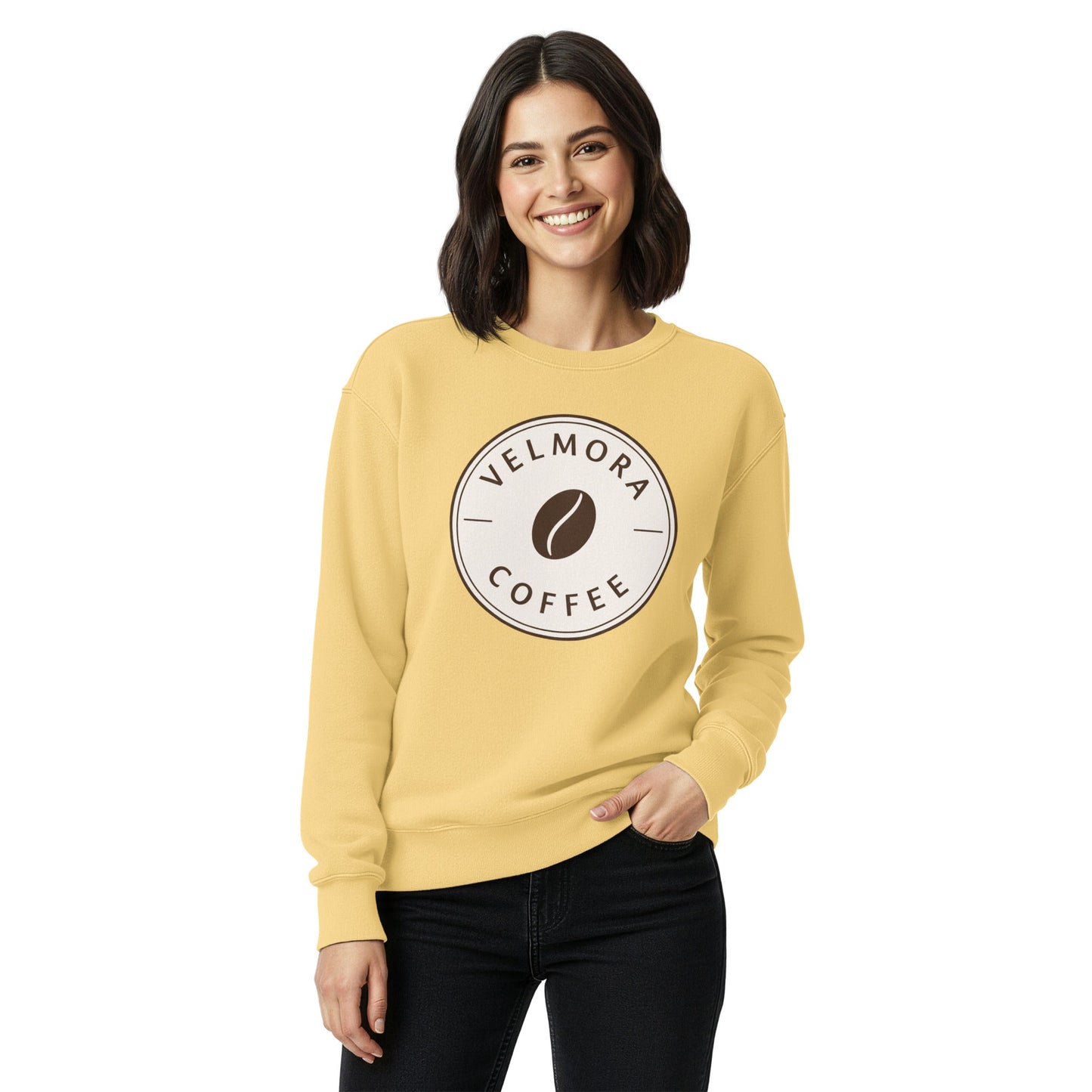 Unisex garment-dyed sweatshirt