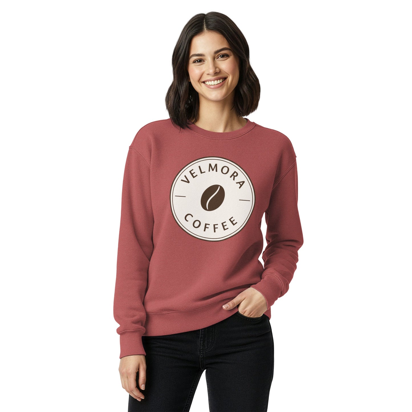 Unisex garment-dyed sweatshirt