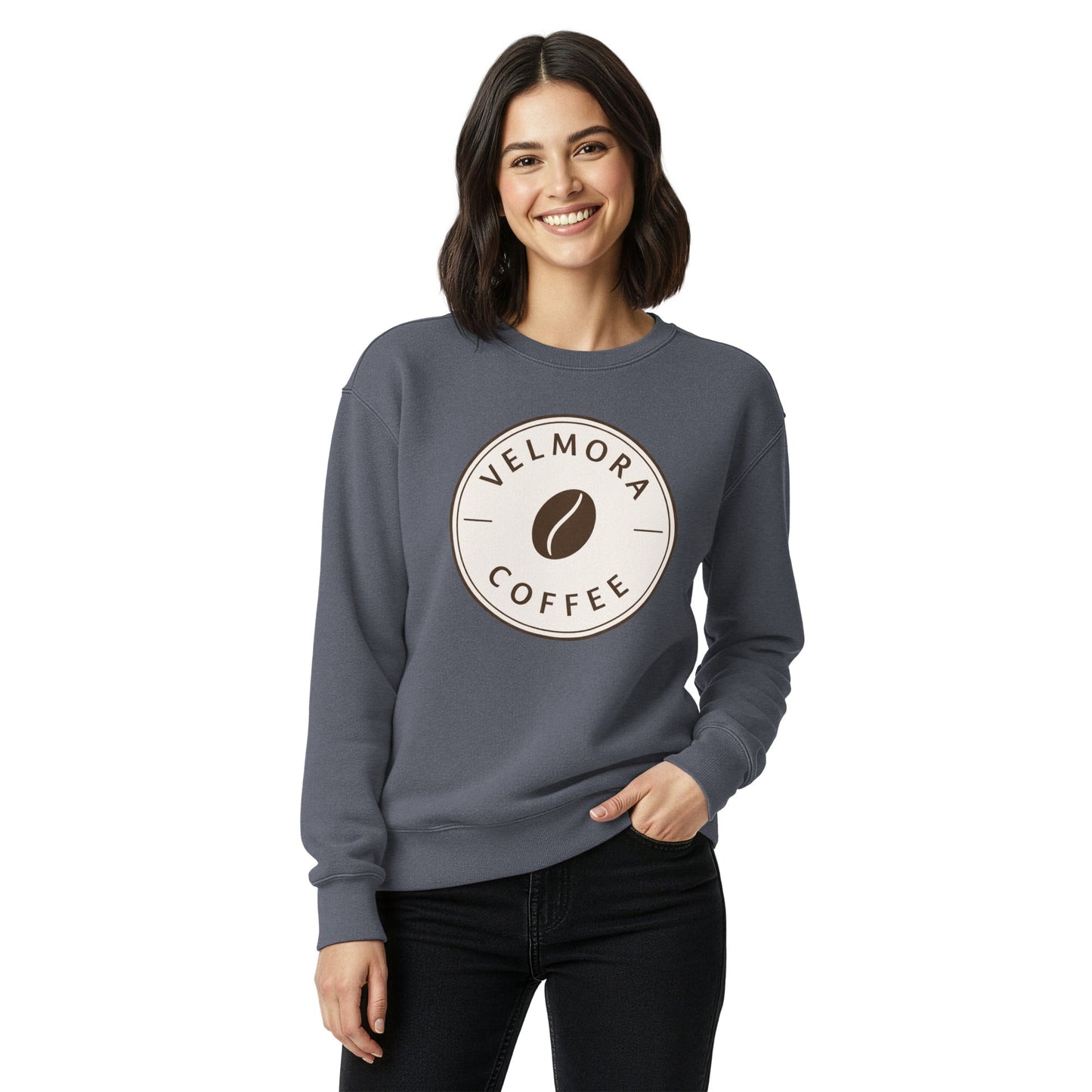 Unisex garment-dyed sweatshirt