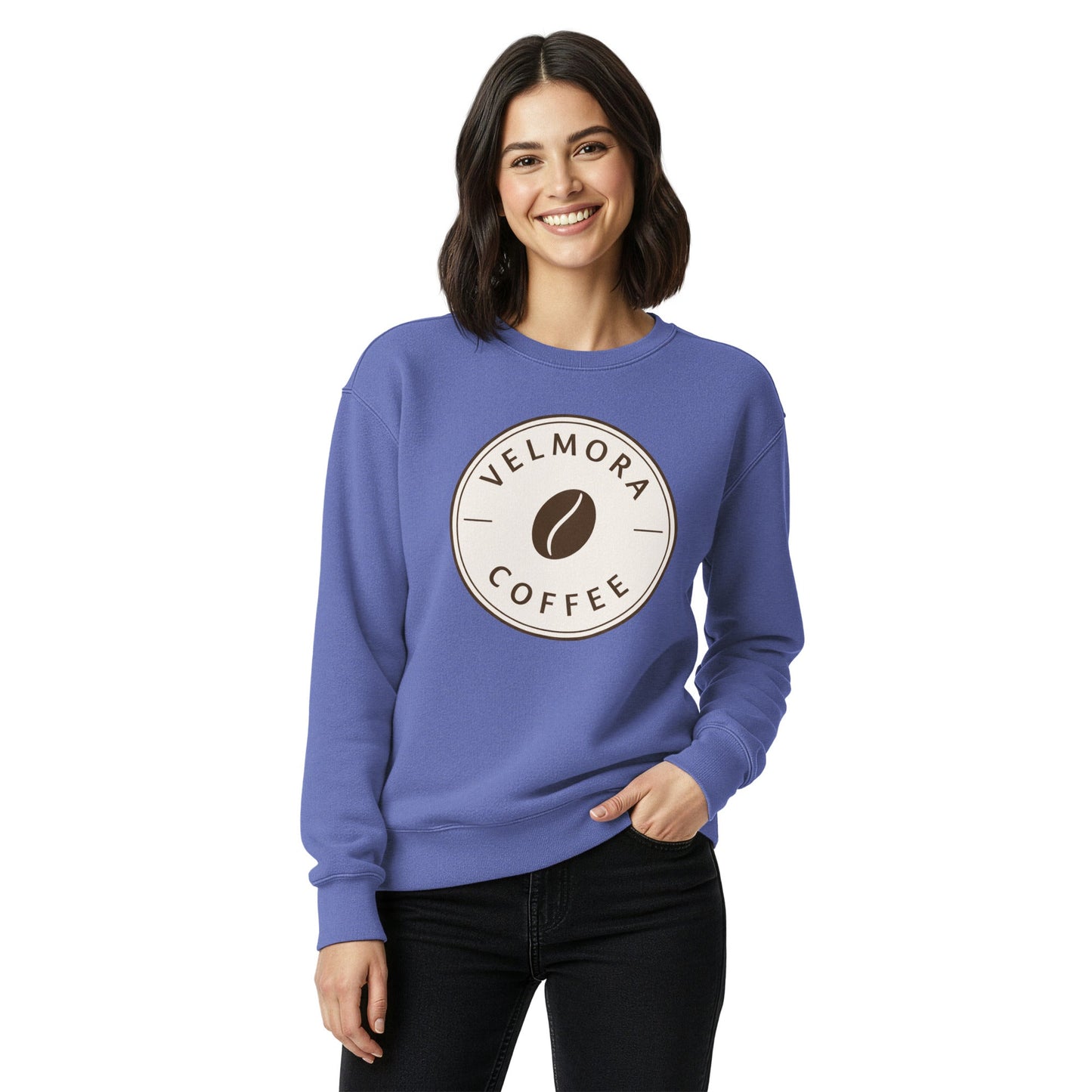 Unisex garment-dyed sweatshirt