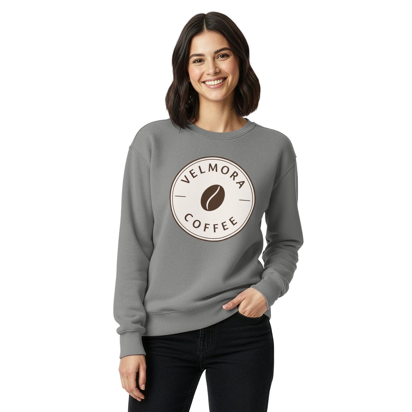 Unisex garment-dyed sweatshirt