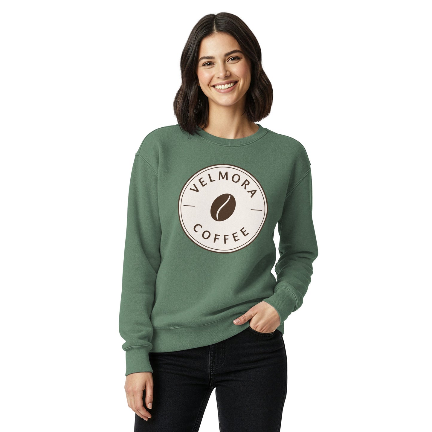 Unisex garment-dyed sweatshirt