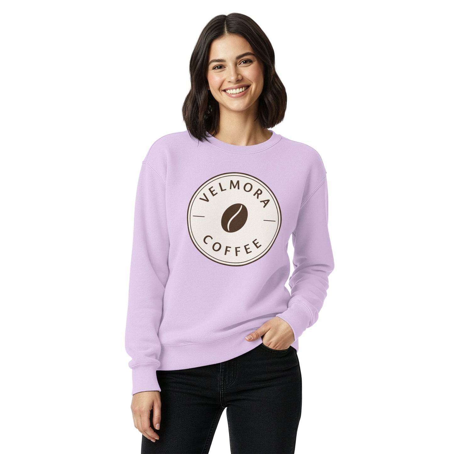 Unisex garment-dyed sweatshirt