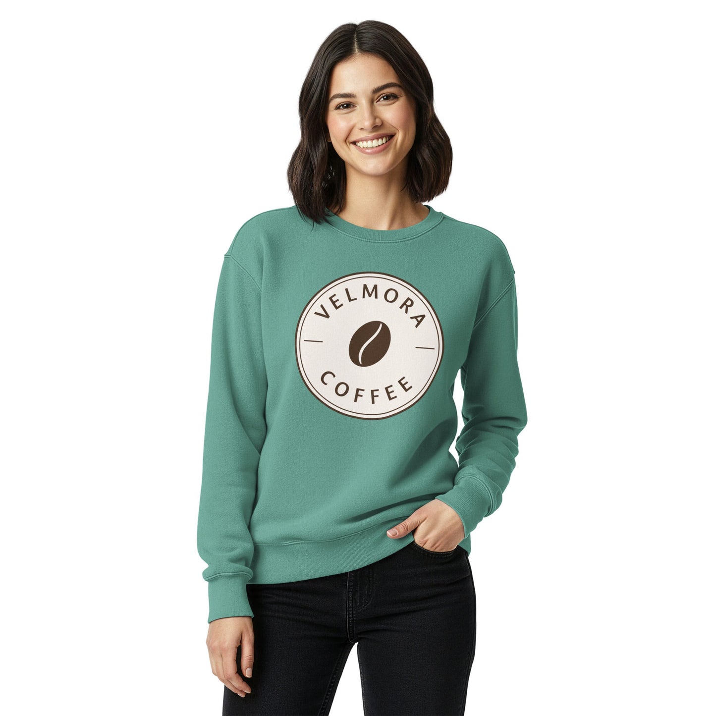 Unisex garment-dyed sweatshirt