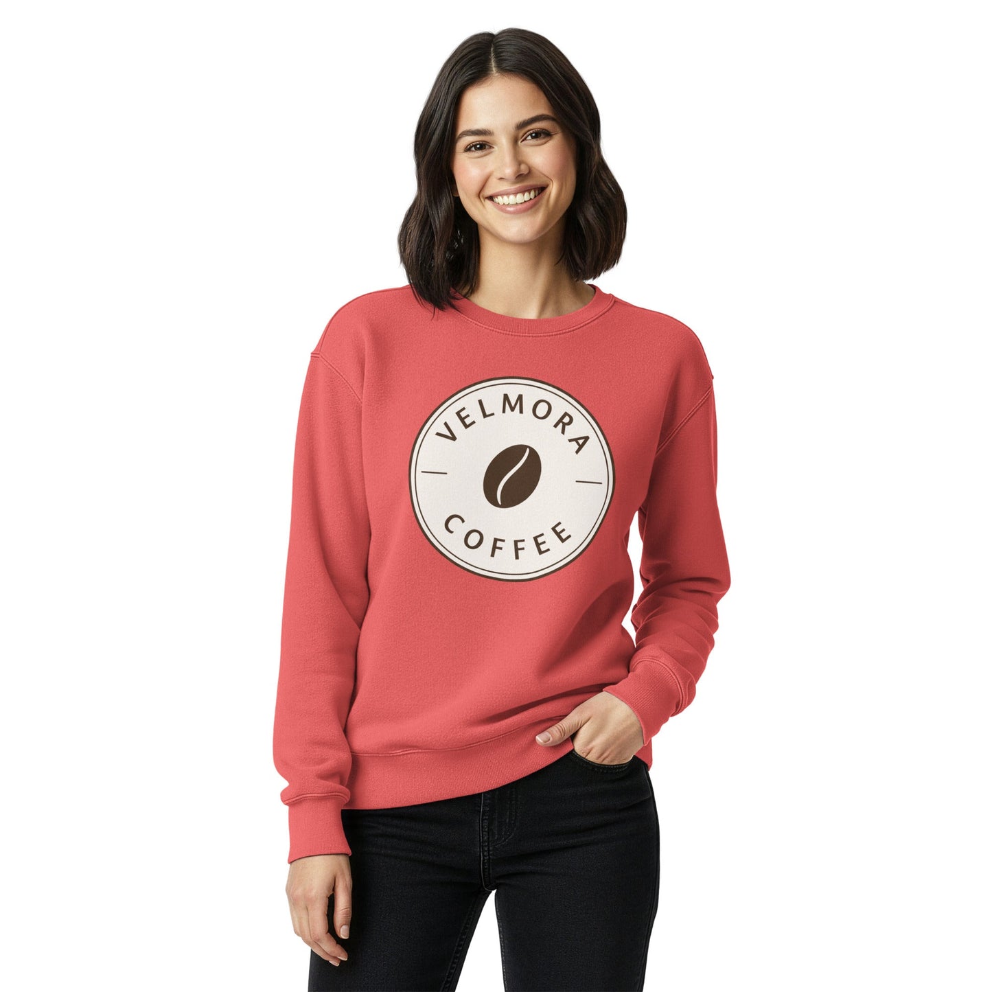 Unisex garment-dyed sweatshirt