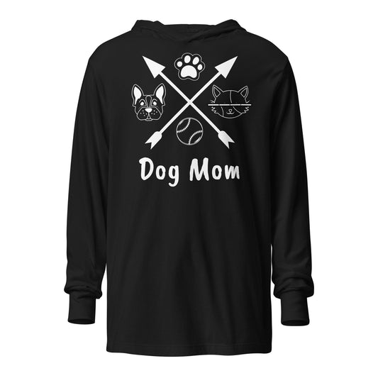 Dog Mom Hooded long-sleeve tee