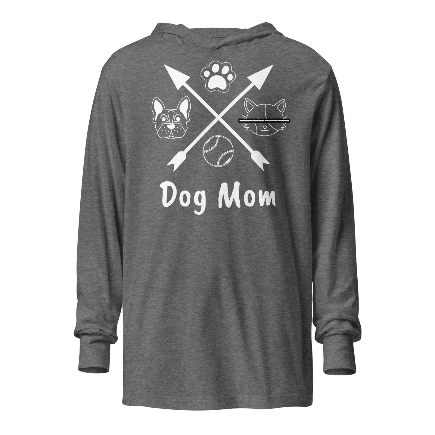 Dog Mom Hooded long-sleeve tee