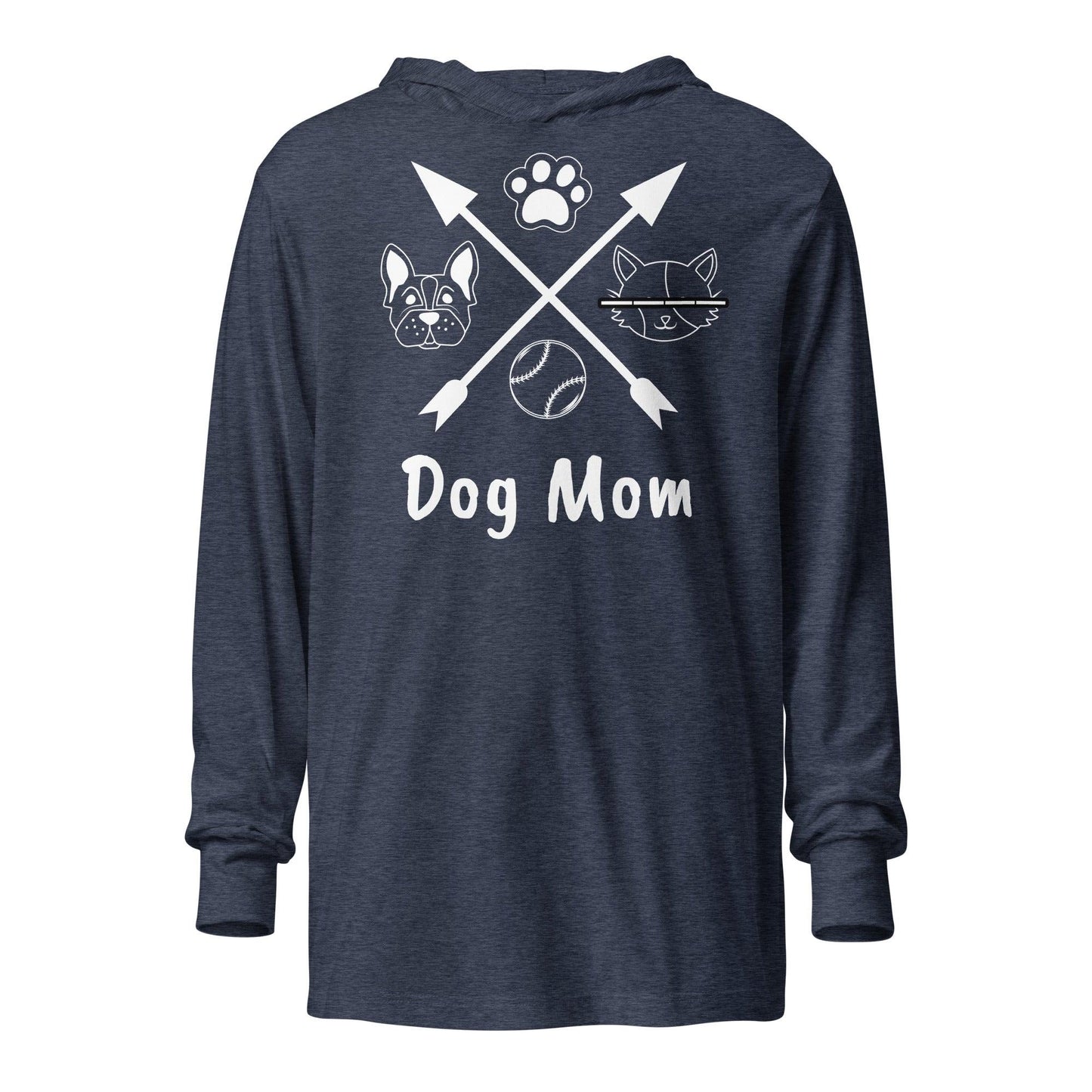 Dog Mom Hooded long-sleeve tee