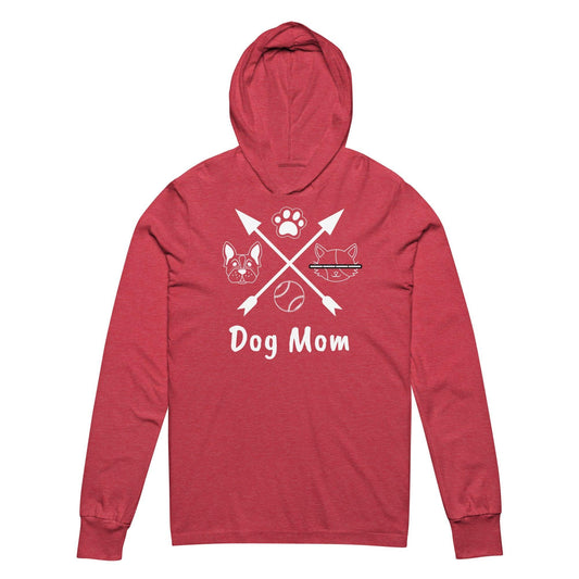 Dog Mom Hooded long-sleeve tee