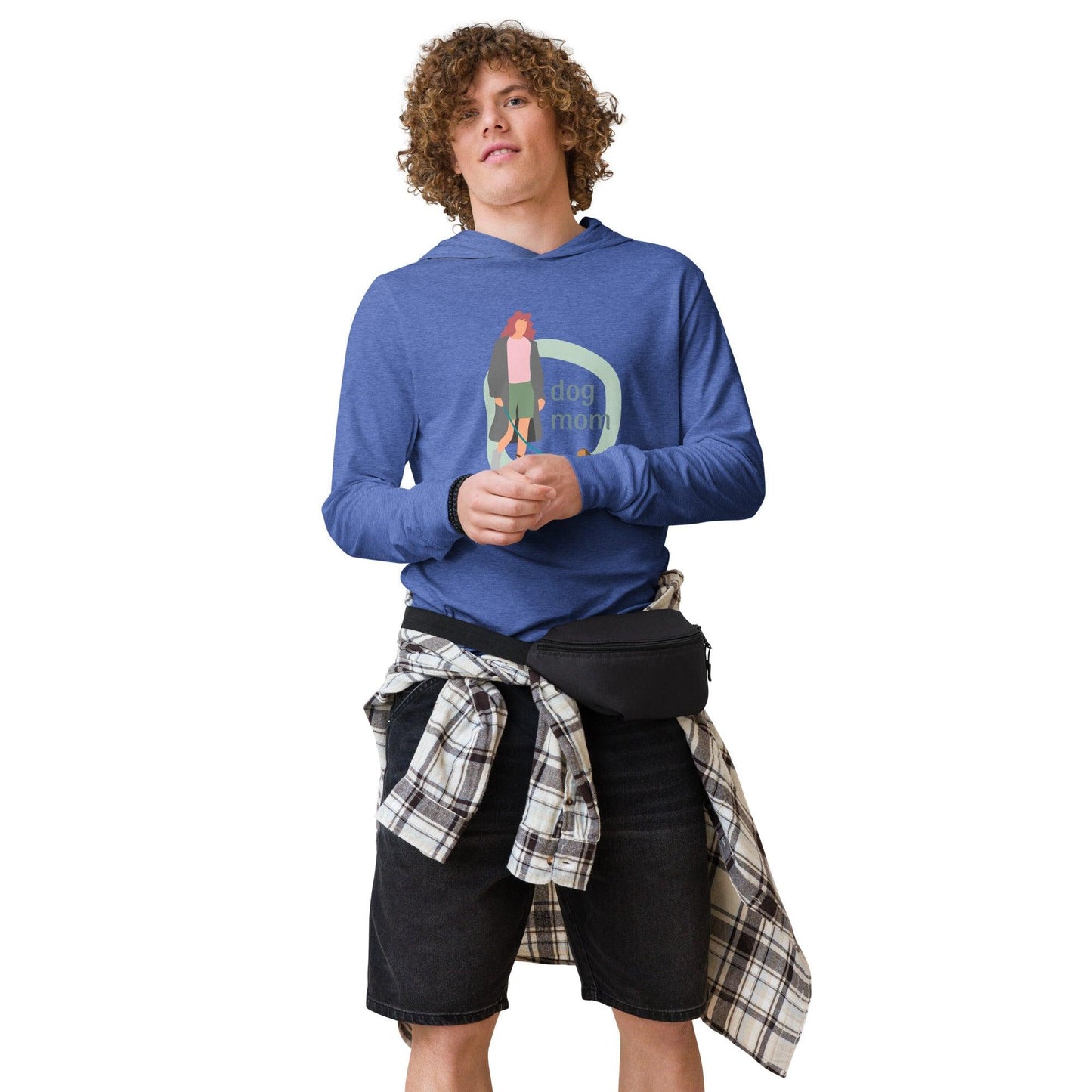 Dog Mom Hooded long-sleeve tee