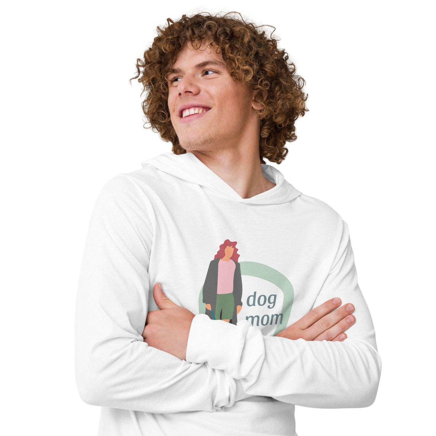 Dog Mom Hooded long-sleeve tee