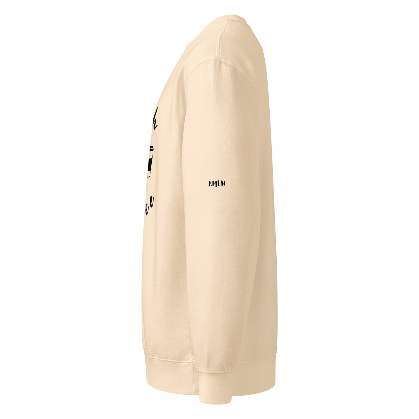 Faith n Coffee premium crew neck sweatshirt