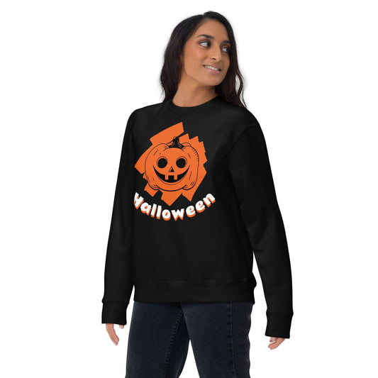 Halloween Jack-o-Lantern Unisex Premium Sweatshirt