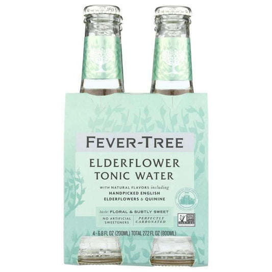 FEVER TREE Elderflower Tonic Water 4Pk, 27.2 fo