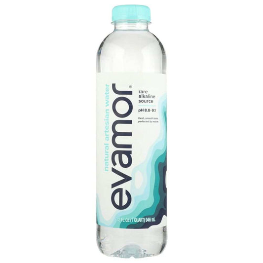 EVAMOR Natural Artesian Water –Pure Alkaline Spring Water, 70oz Bottle