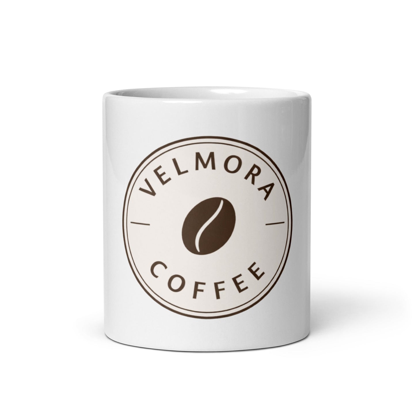 White glossy mug