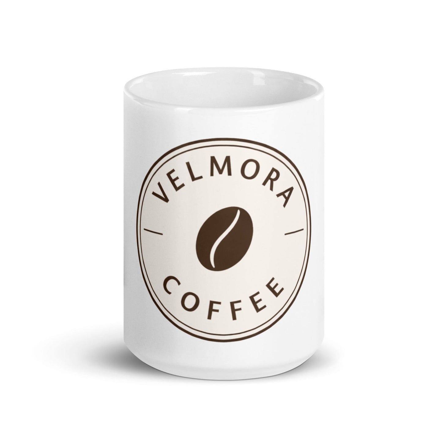 White glossy mug