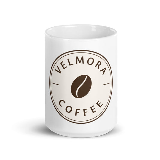 White glossy mug
